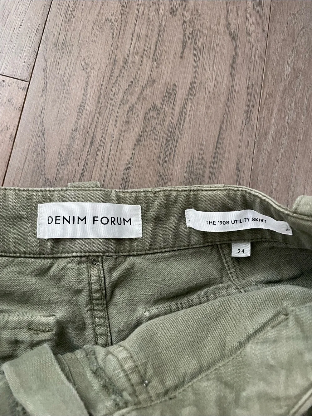 Aritzia Denim Forum The '90s Utility Jean Mini Skirt